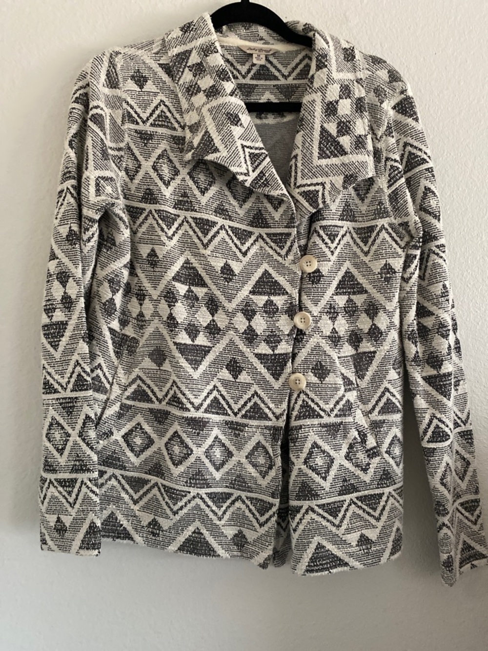 Lucky Brand Blazer Jacket Aztec Western Boho